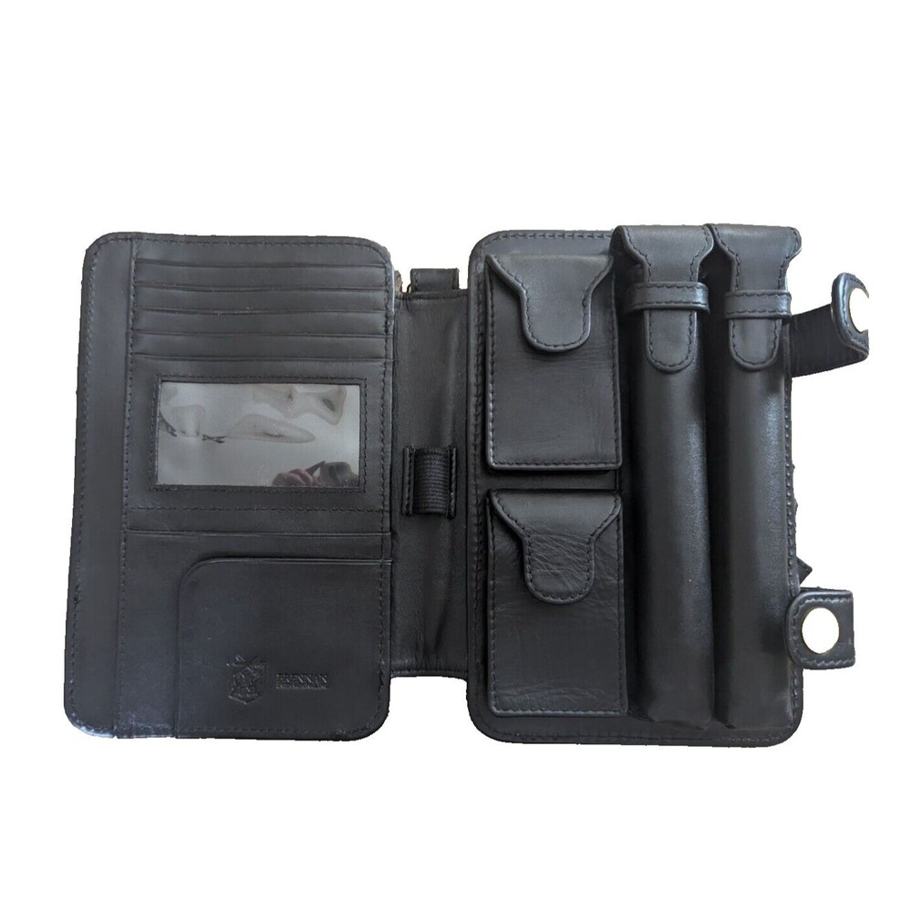 Brennan International Uptown Classic Leather Cigar Case - Black